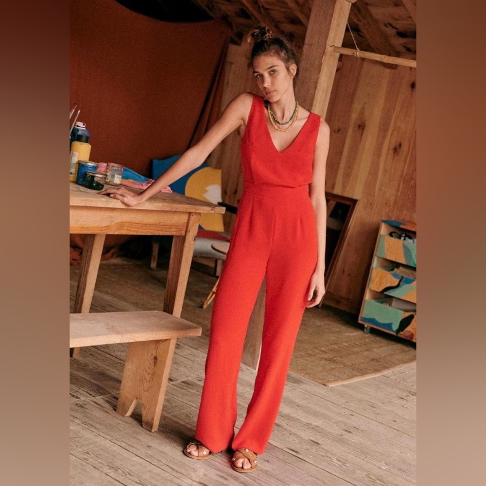 Sezane Vanille Jumpsuit—Size 6